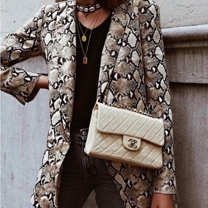 Abbeline snakeskin blazer